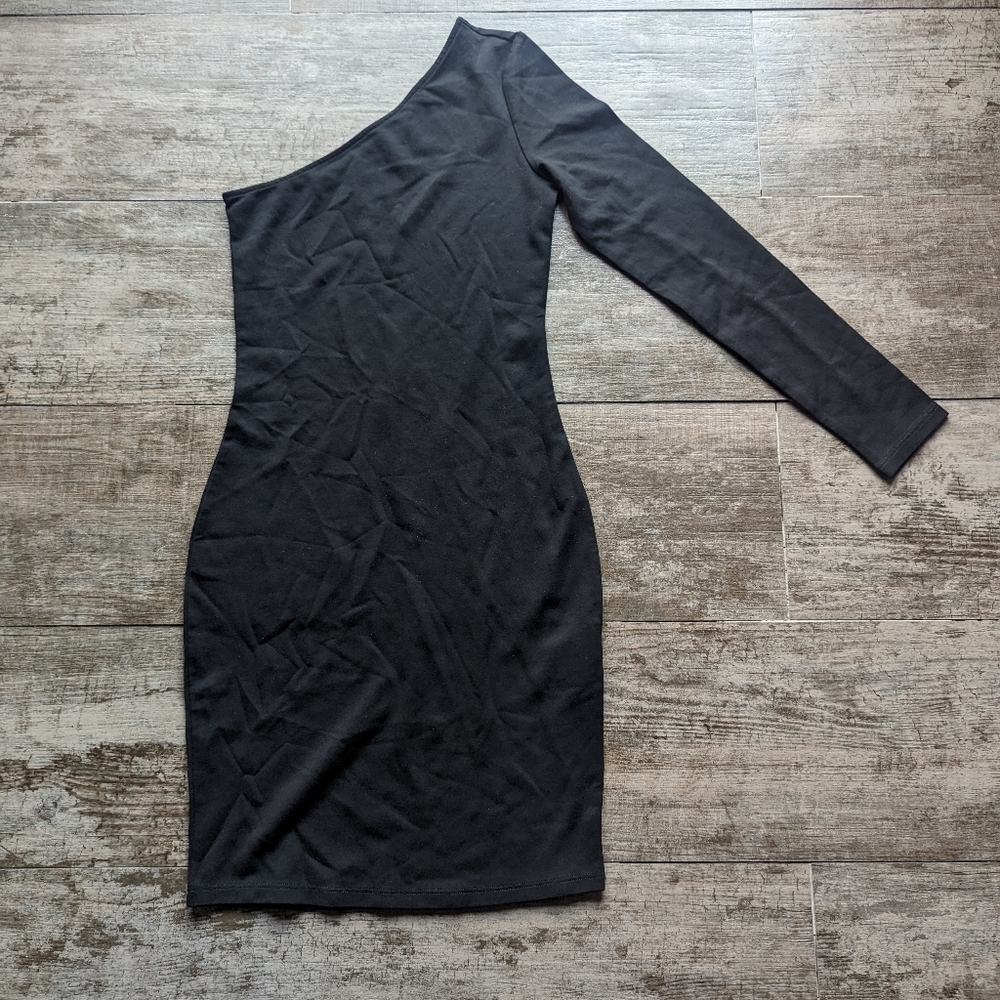 & OTHER STORIES One Shoulder Long Sleeve Bodycon Dress